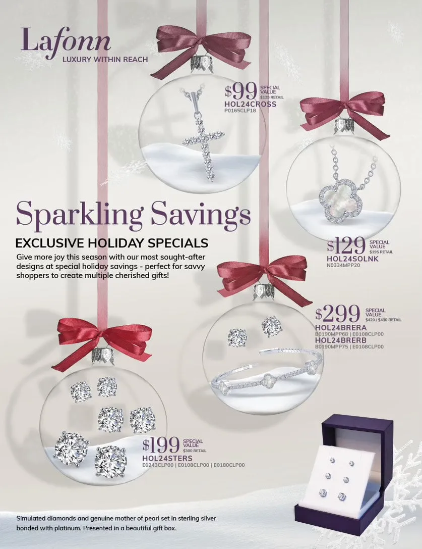 2024 HOLIDAY TENNIS BRACELET EARRINGS SET SPECIAL