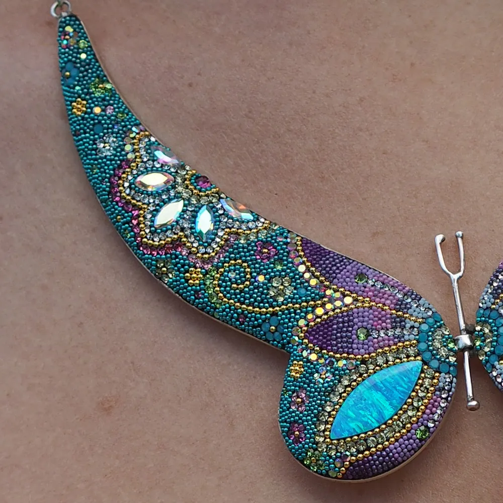 Allegra Galactic Butterfly Ombre Choker