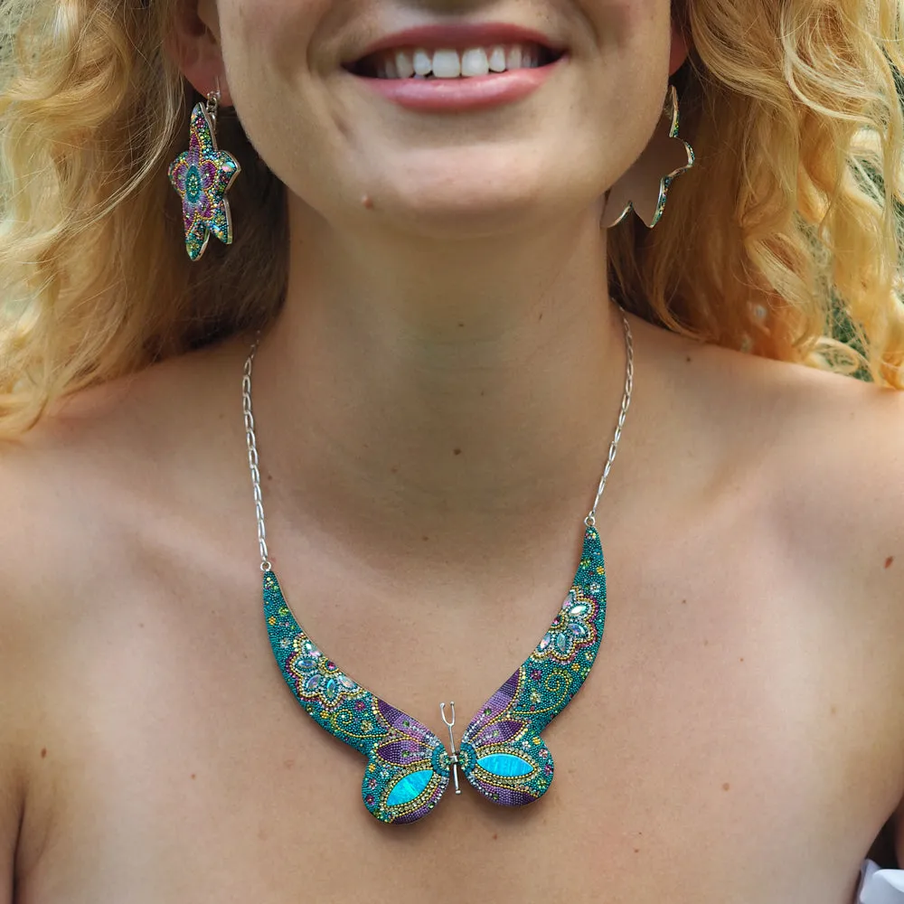 Allegra Galactic Butterfly Ombre Choker