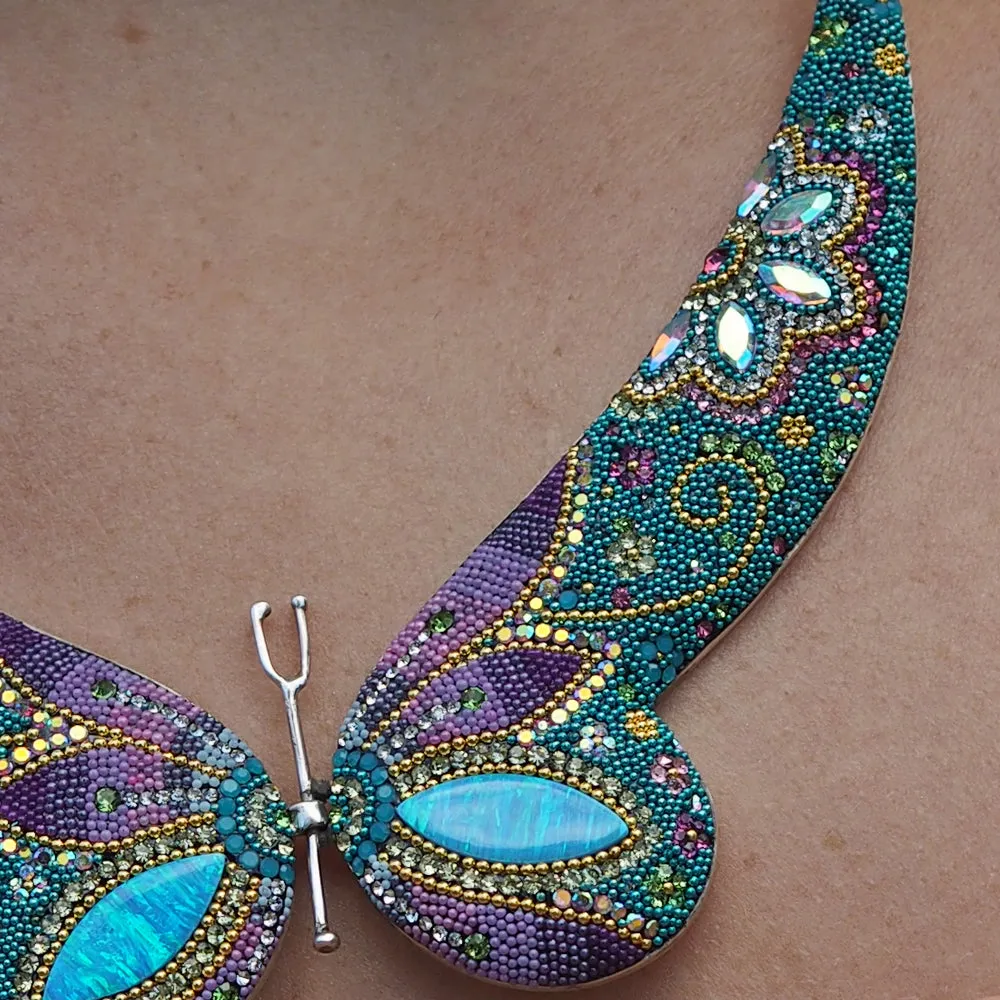 Allegra Galactic Butterfly Ombre Choker