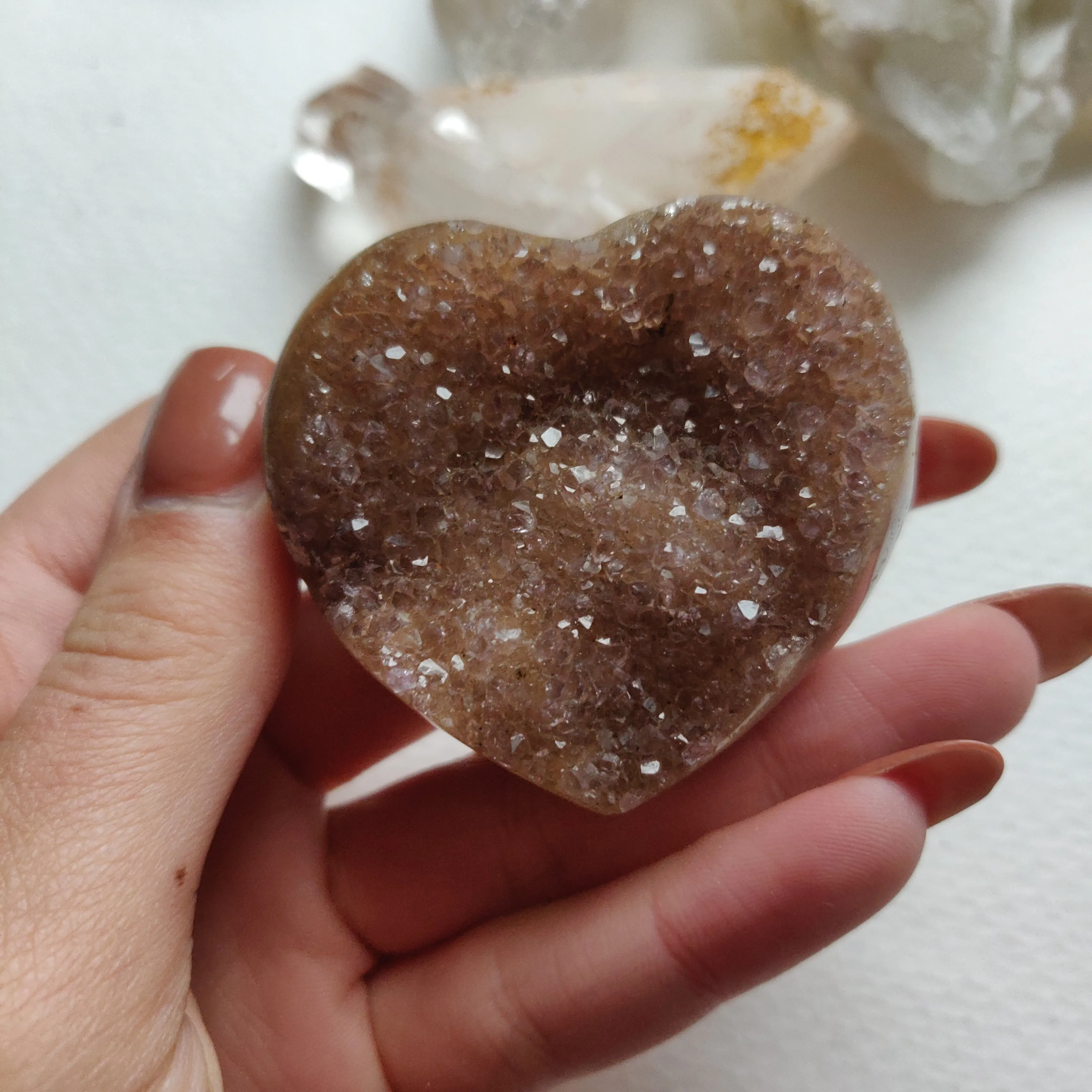 Amethyst Geode Heart (#G11)