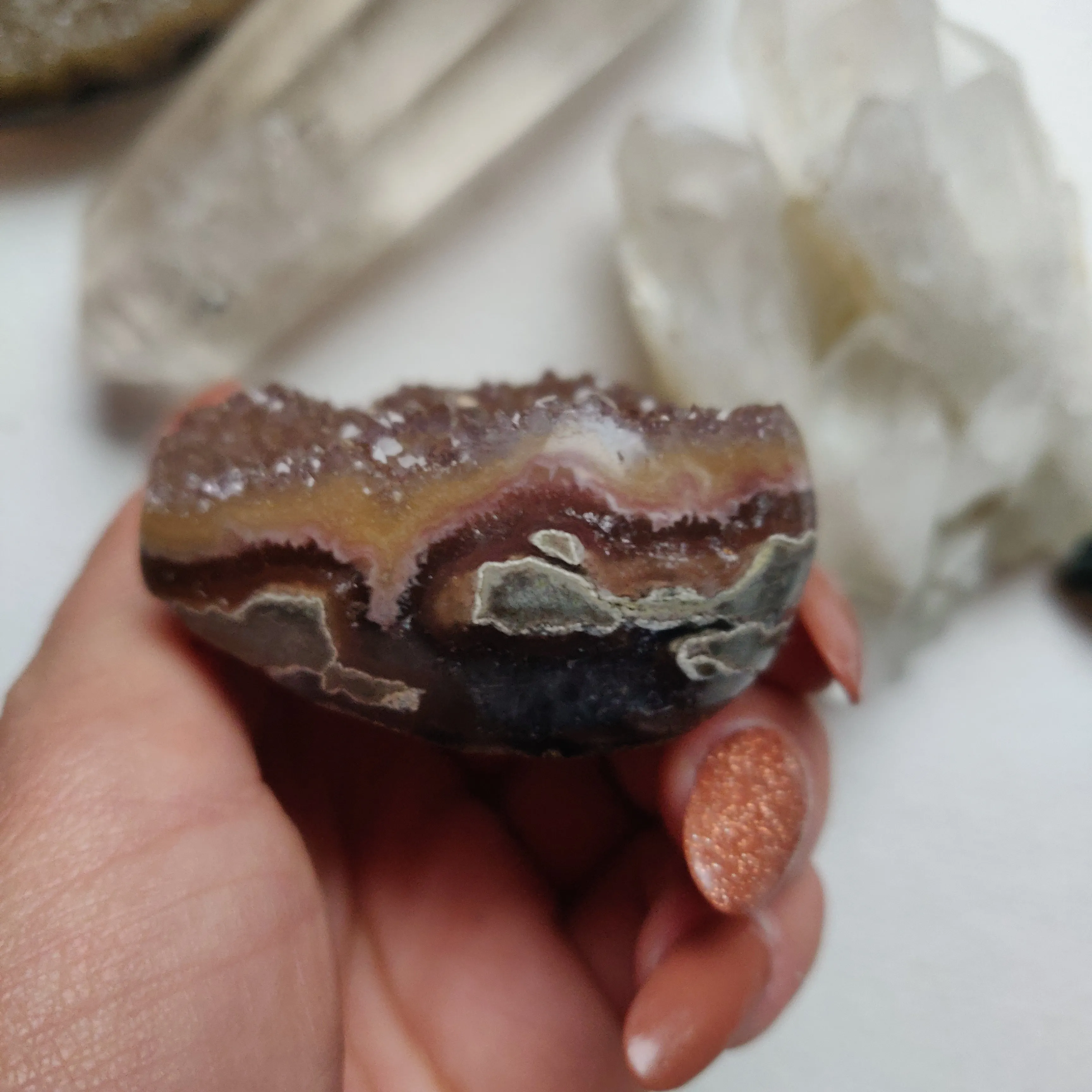 Amethyst Geode Heart (#G11)
