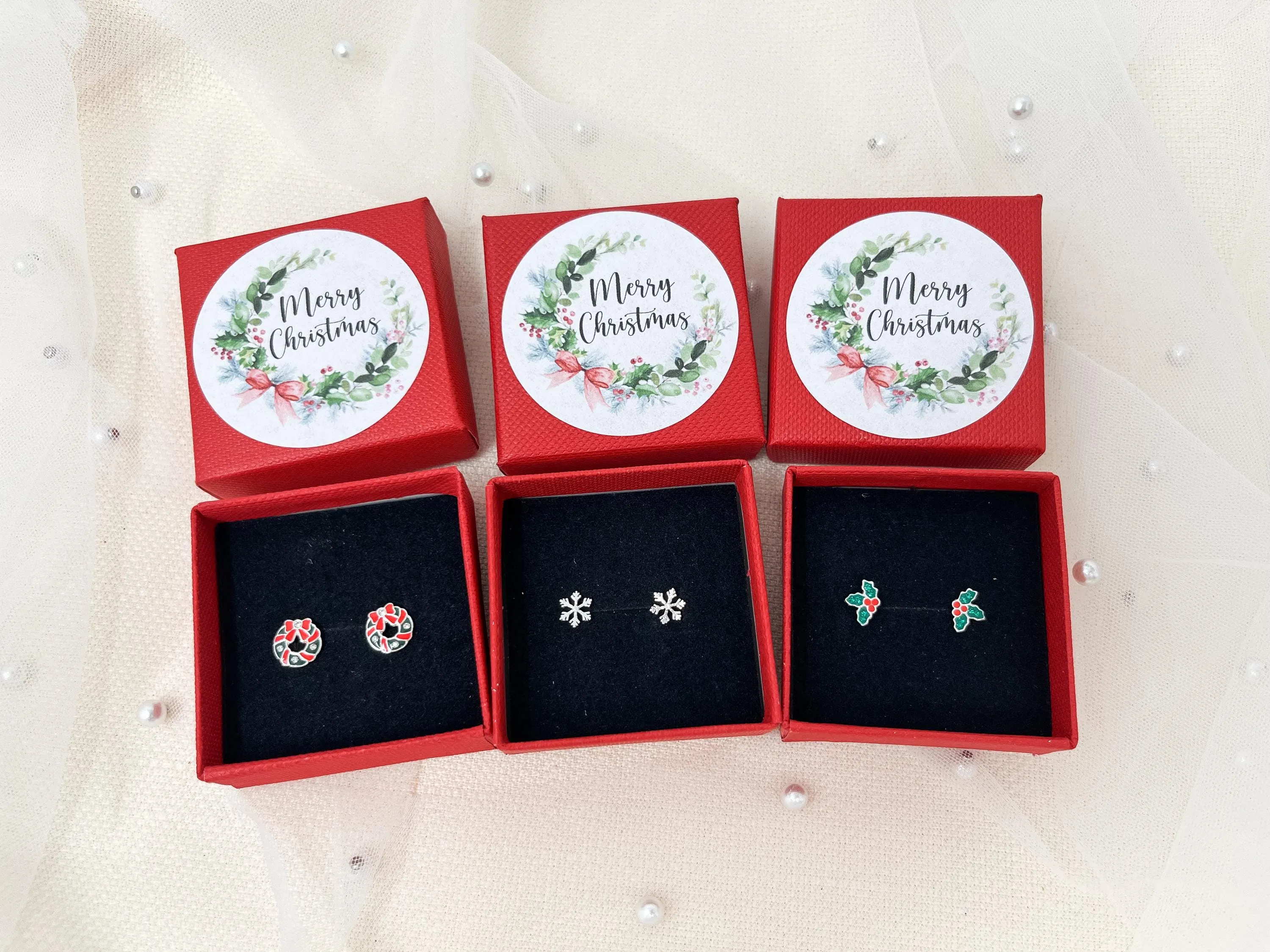 Christmas Earrings | Snowflake Earrings | Stocking Filler Gifts | Secret Santa Gift | Jewellery