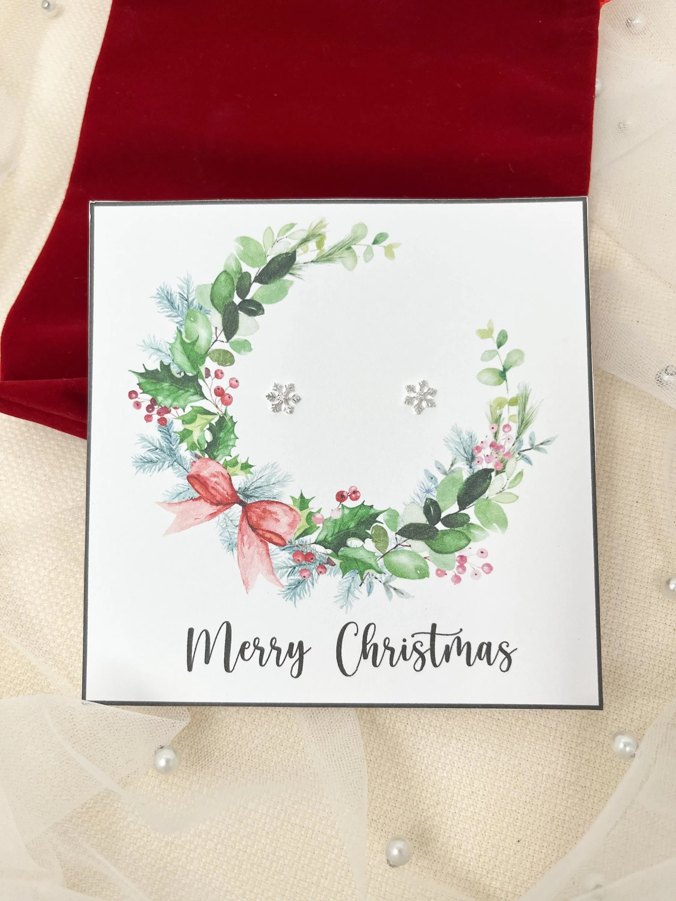 Christmas Earrings | Snowflake Earrings | Stocking Filler Gifts | Secret Santa Gift | Jewellery