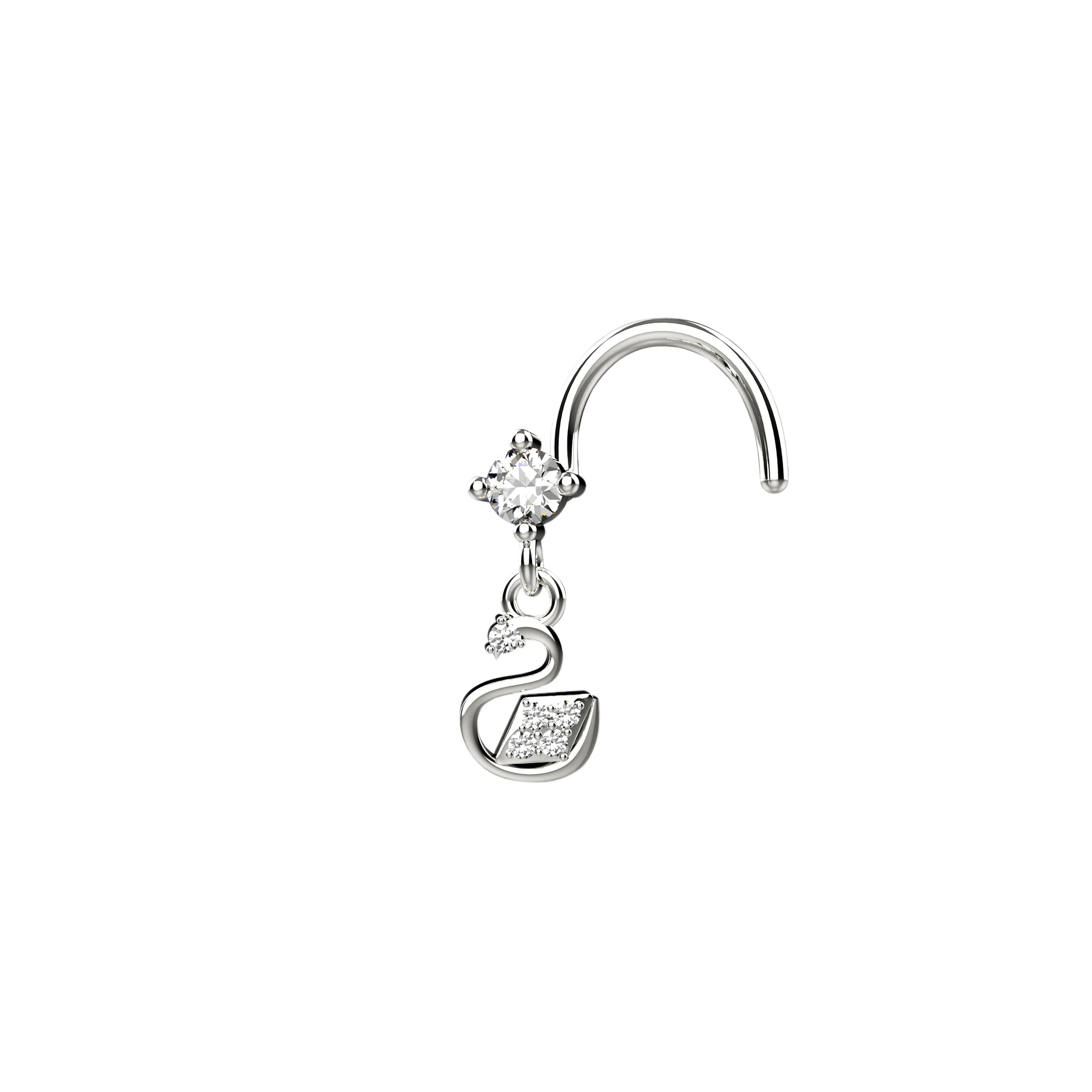 Dangle Duck Nose Stud – Cute Nose Piercing Jewelry for Women