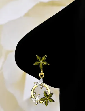 Dangling Butterfly Nose Stud – Gold Nose Piercing Jewelry
