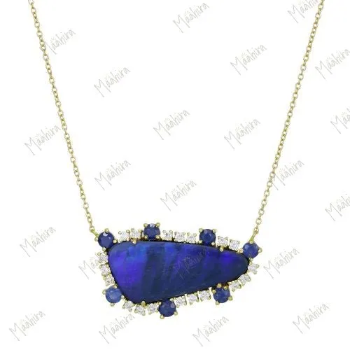 Deep and Divine Multi Stone Necklace