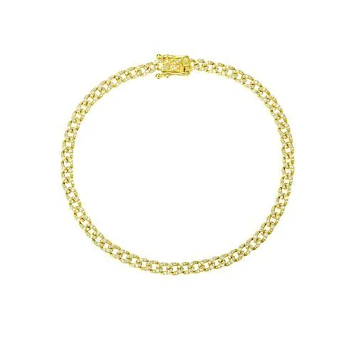 Diamond Cuban Link Bracelet 6.5"