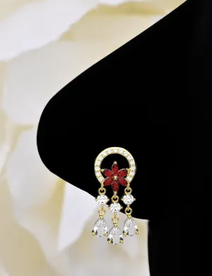 Elegant 18g Gold Dangle Nose Ring – Premium Nose Piercings Jewelry