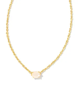 Kendra Scott Cailin Crystal Pendant Necklace Gold Champagne Opal Crystal