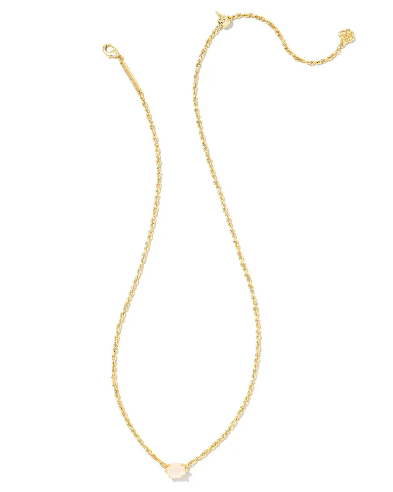 Kendra Scott Cailin Crystal Pendant Necklace Gold Champagne Opal Crystal