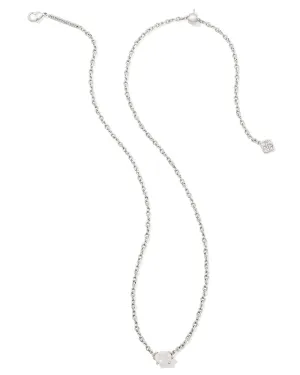 Kendra Scott Cailin Crystal Pendant Necklace Silver Champagne Opal Crystal