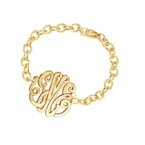 Keti Sorely Designs Gold Monogram Bracelet
