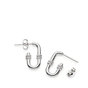 Kit Heath Marina Rope Bar Link Stud Hoop Earrings