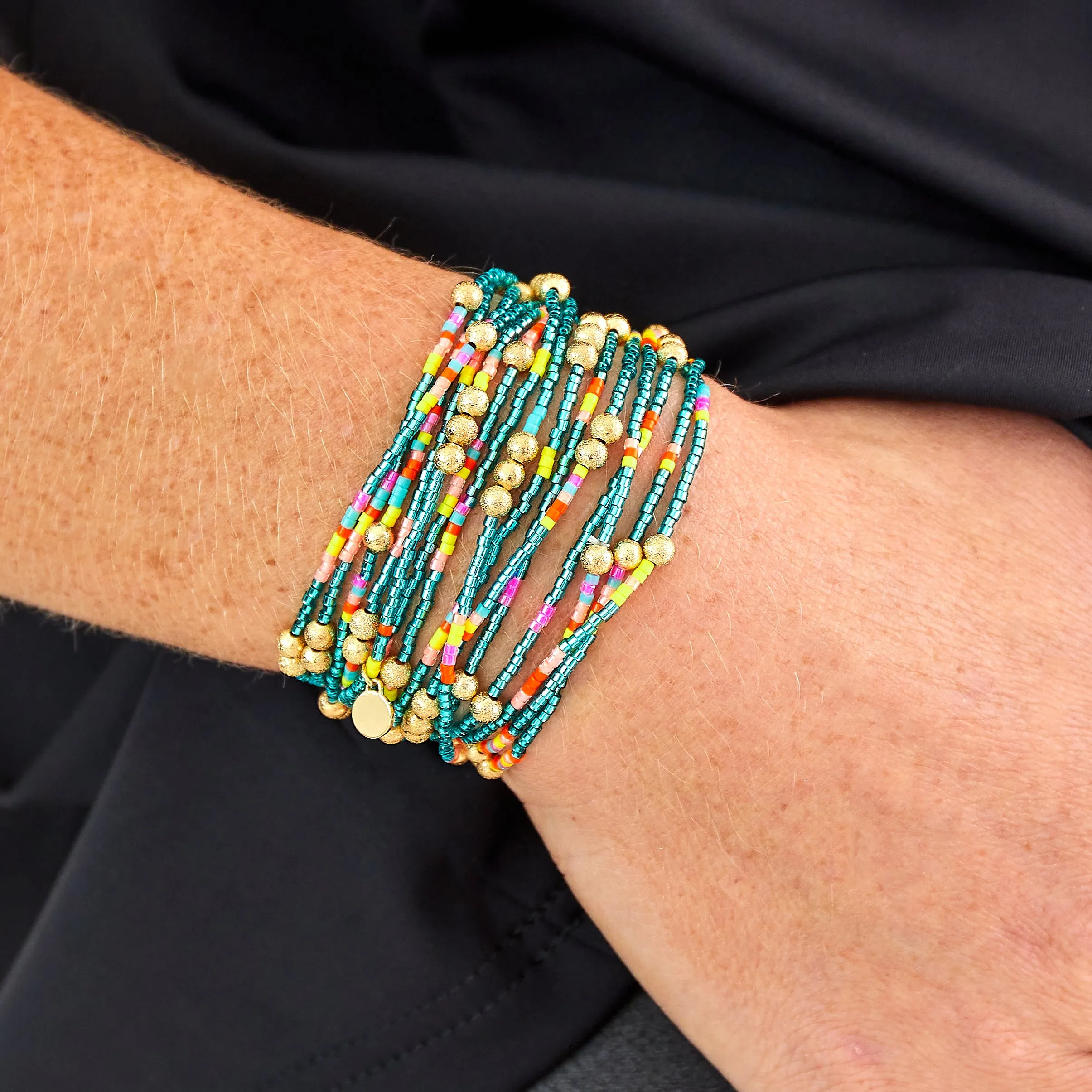 Malibu Wrap Bracelet/Necklace Turquoise Multi