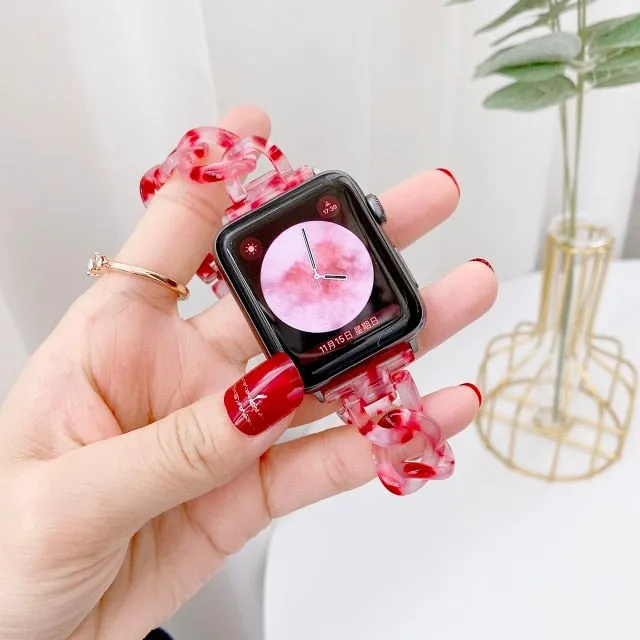 Resin Strap Series 9 8 7 5 6 4 Fashion Metal Bracelet  Chain|Watchbands|