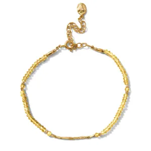 Sierra Bracelet, Citrine, Gold