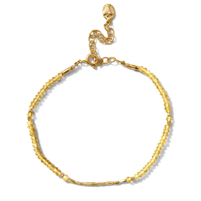 Sierra Bracelet, Citrine, Gold