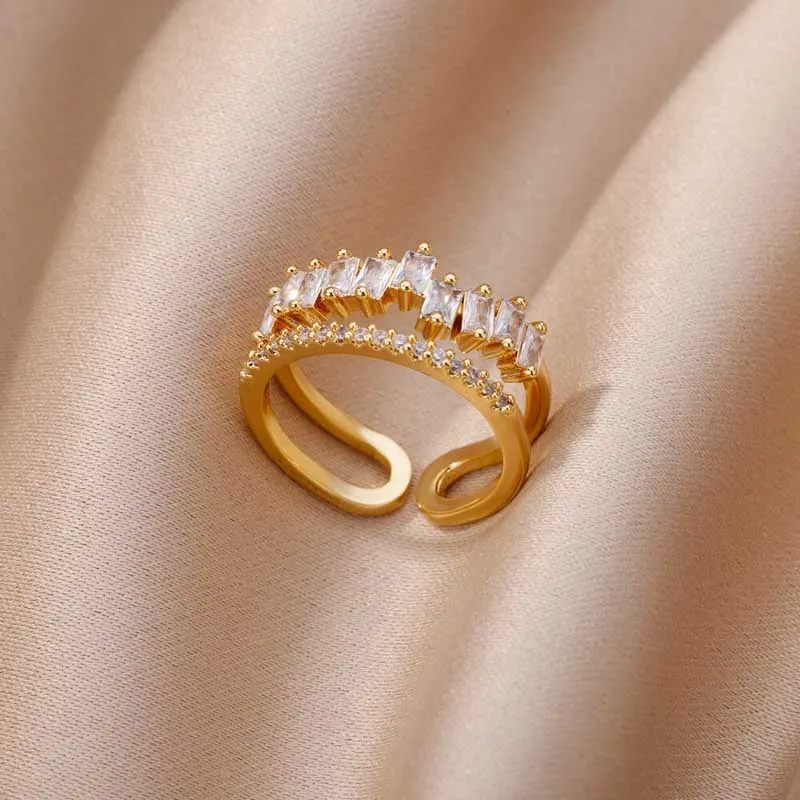 Stainless Steel Vintage Stackable Ring Collection