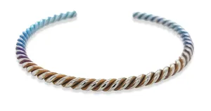 Titanium Twisted Bangle