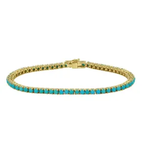 Turquoise Tennis Bracelet