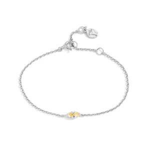 Twin Bracelet, Citrine, Silver